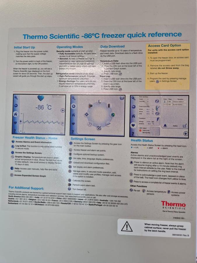 Thermo Scientific Revco UXF300 UXF Freezer, image 8