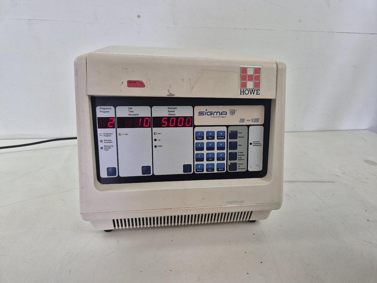 Sigma 2-15 Centrifuge with Accessories