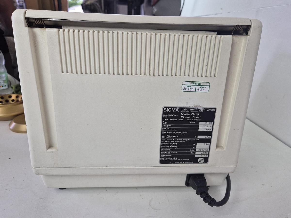 Sigma 2-15 Centrifuge with Accessories, image 3