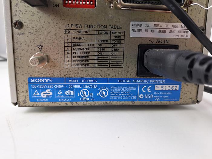 Sony UP-D895 Digital Graphic Printer, image 4