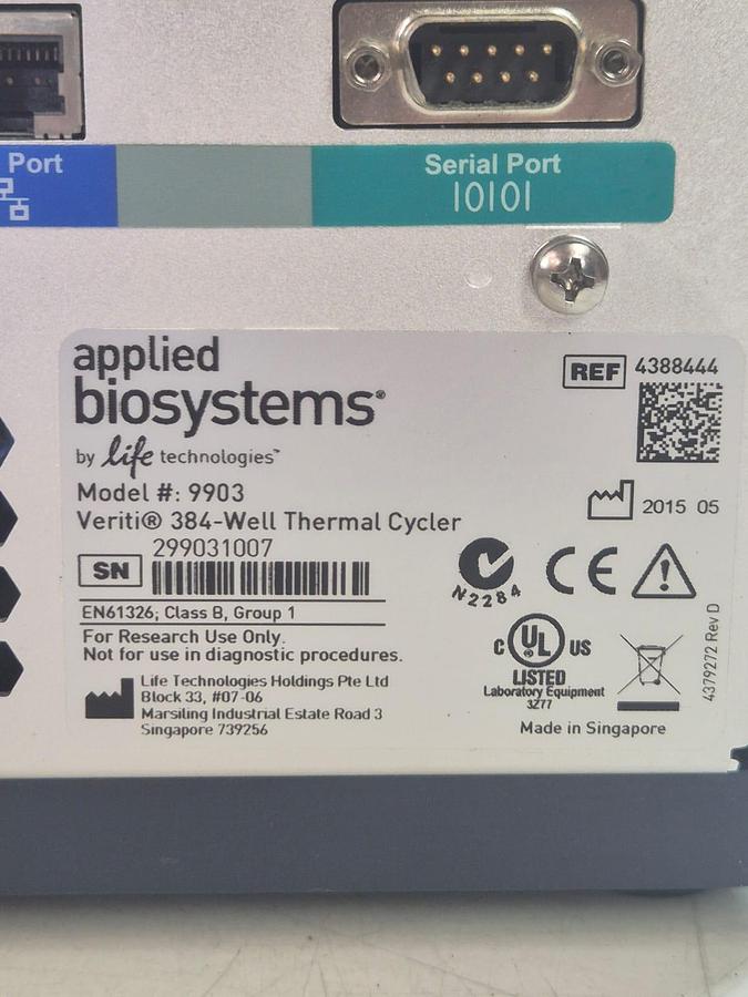Applied Biosystems Verity 96-Well 9903 Thermal Cycler, image 8
