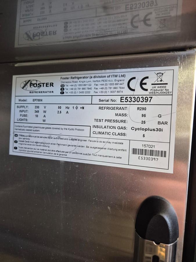 Foster Refrigerator EcoPro G2 EP700H Cabinet Freezer, image 8