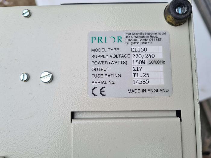 Prior Scientific CL150 Fiber Optic Cold Light Illuminator, image 6