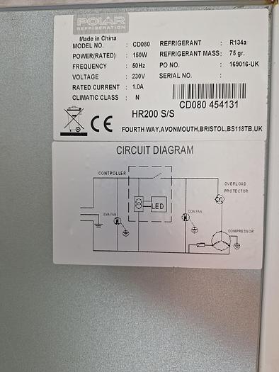 Polar Refrigeration CDO80 Refrigerator, image 3