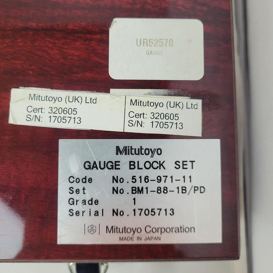 Mitutoyo BM1-8-1B/PD Gauge Block Set, image 3