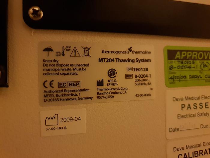 Thermogenesis MT204 Thawing system, image 3