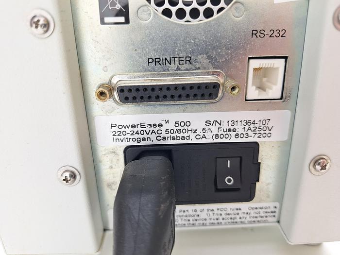 Invitrogen PowerEase 500 Electrophoresis Power Supply, image 4