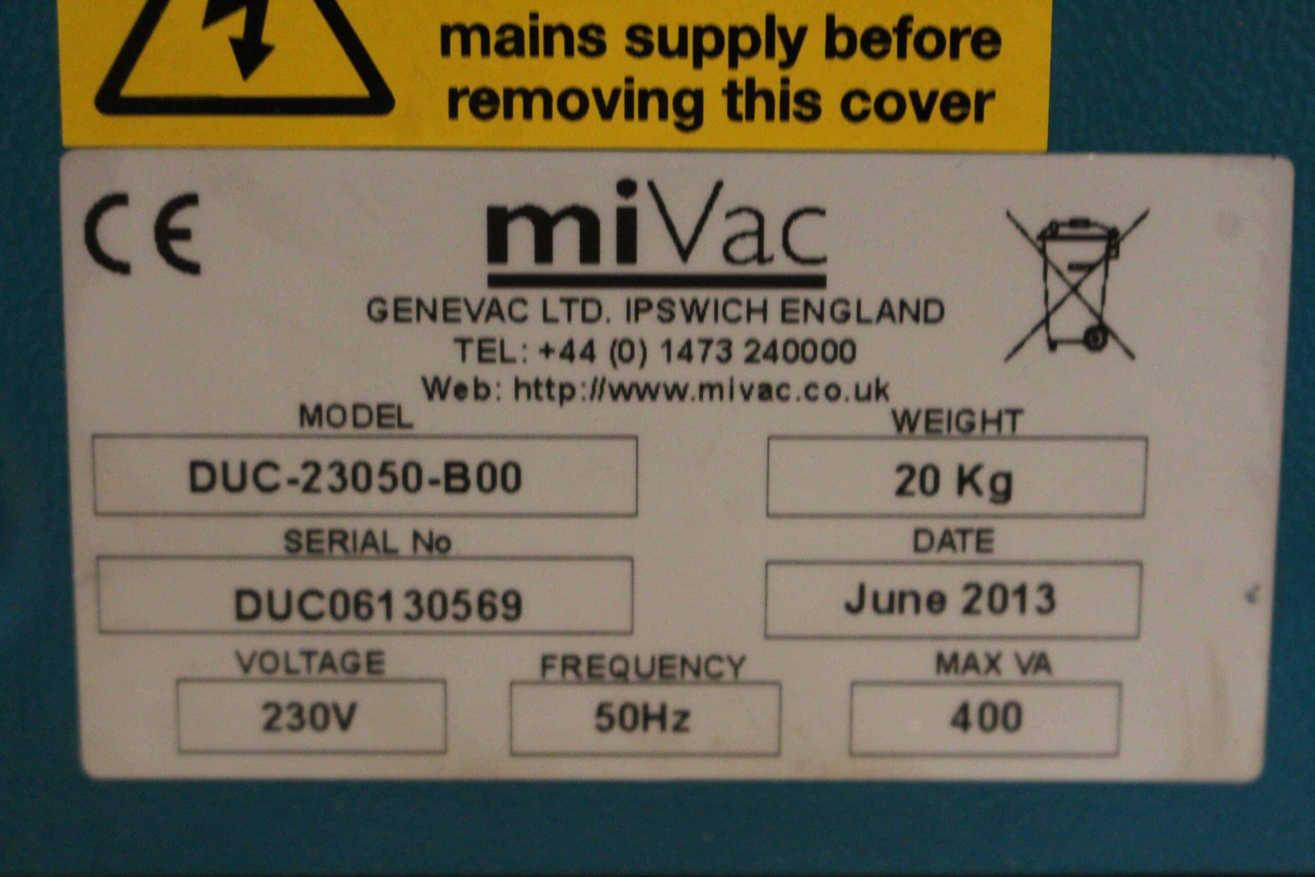 Genevac miVac Centrifugal Concentrator System, image 8
