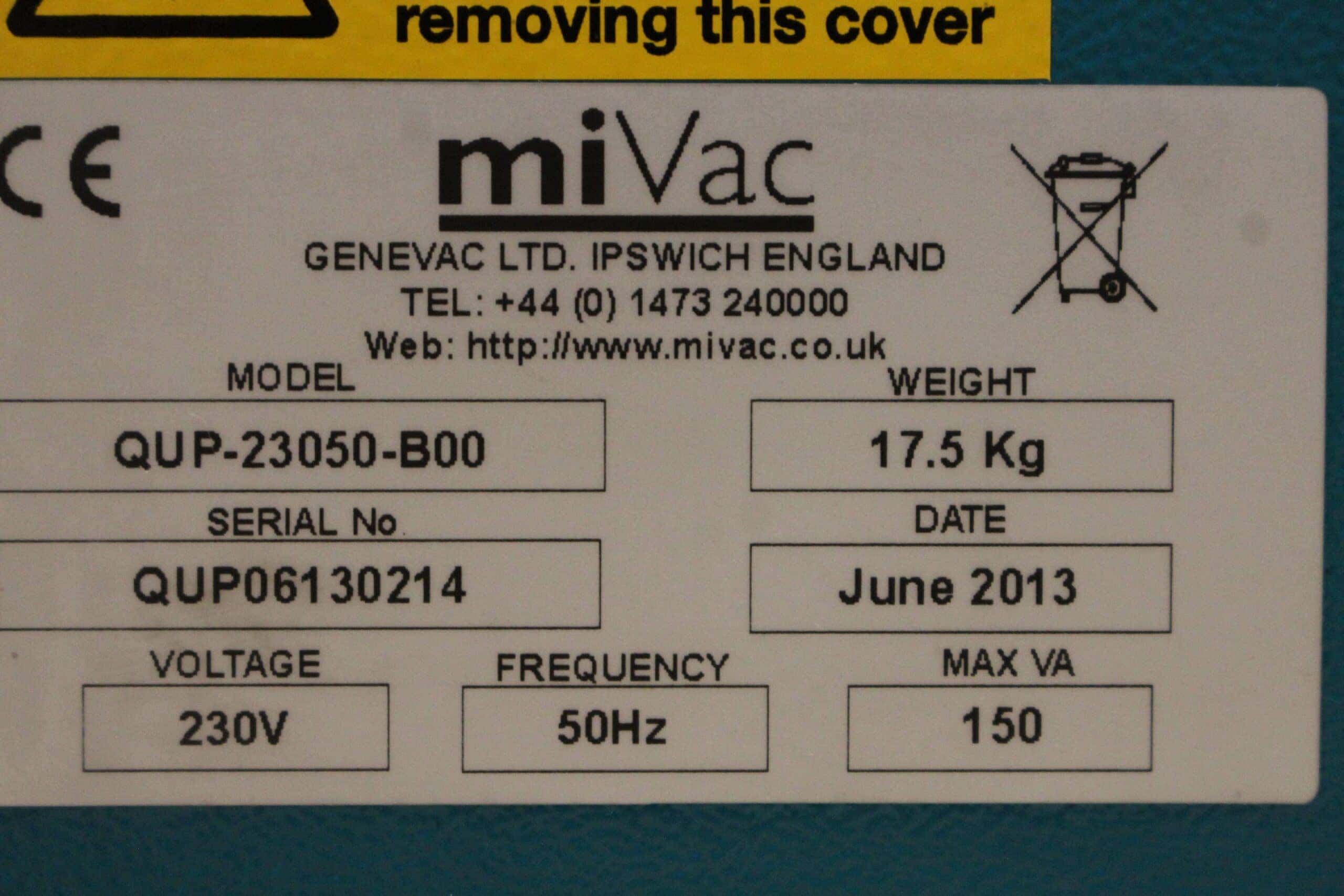 Genevac miVac Centrifugal Concentrator System, image 10