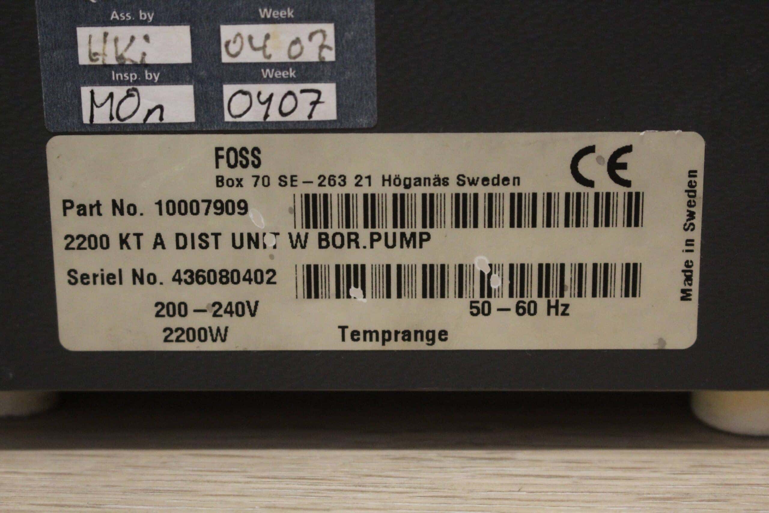 Foss Kjeltec 2200 Auto Distillation Unit, image 6