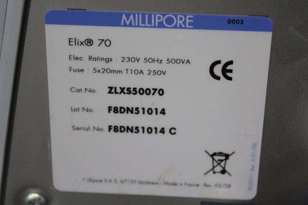 Millipore Elix 70 Water Purification System, image 3