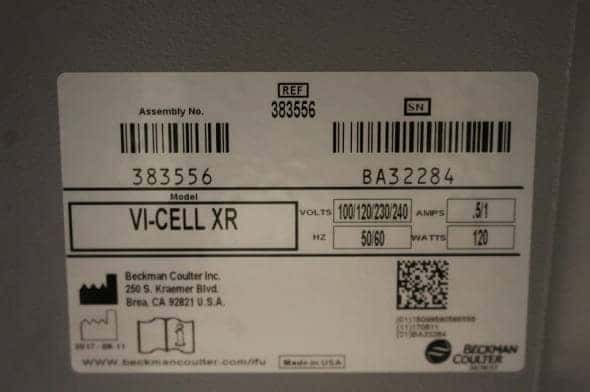 Beckman Coulter Vi-CELL XR Cell Viability Analyzer, image 5