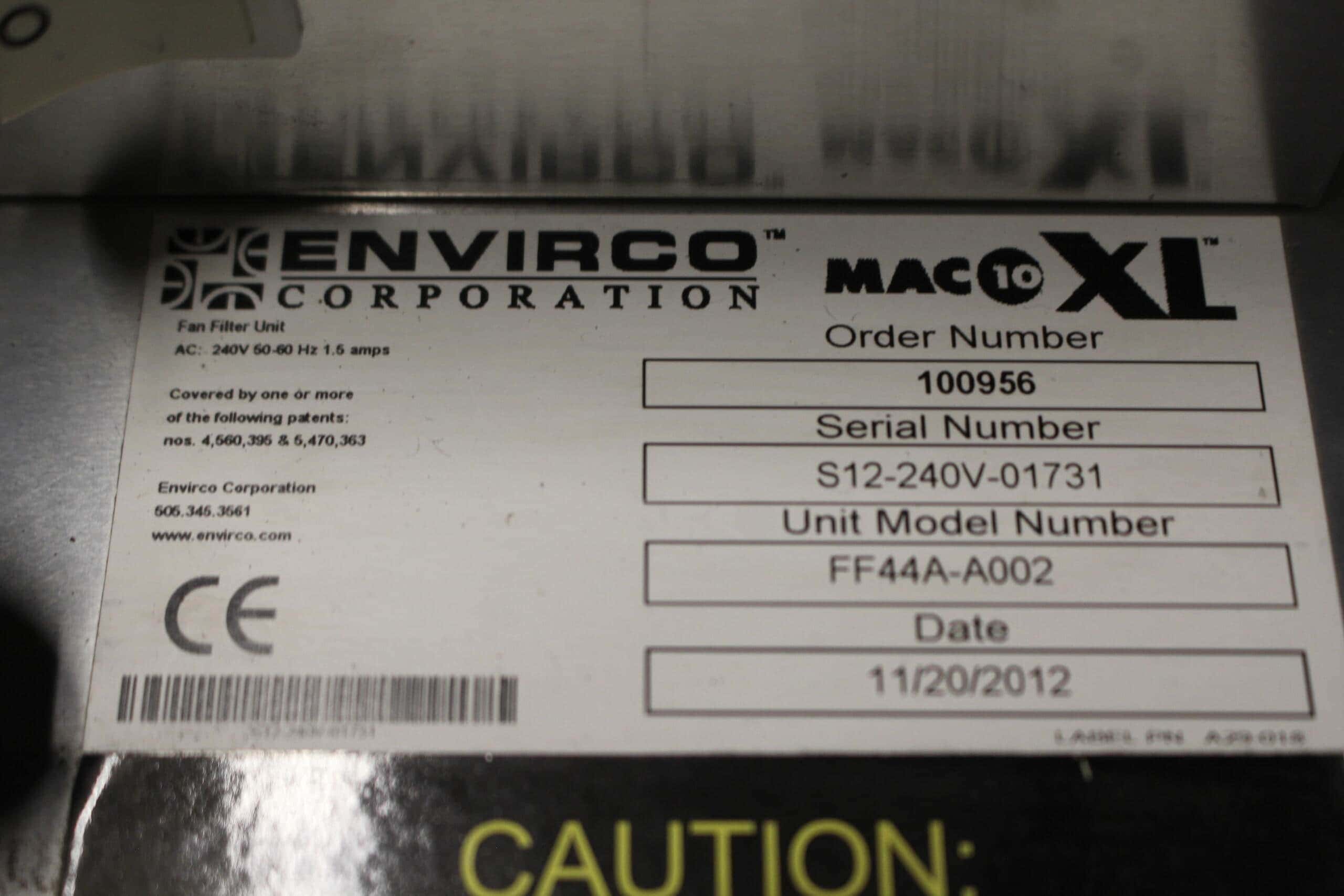 Envirco Mac 10 XL Cleanroom Flow Cabinet, image 2
