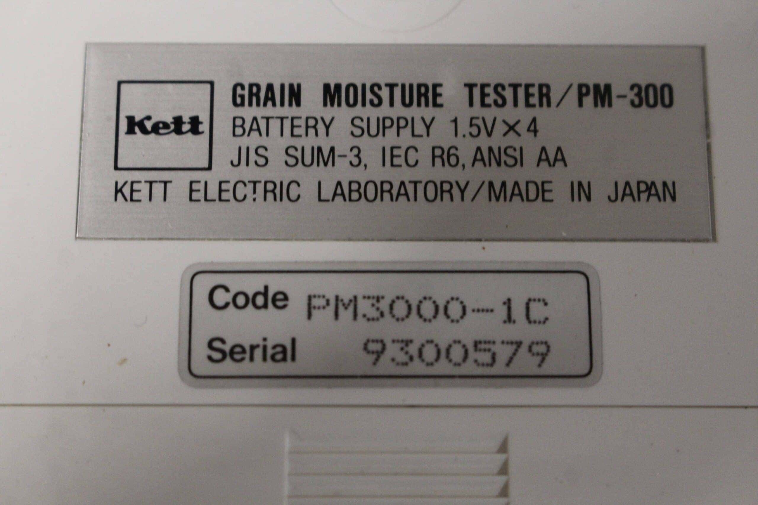 Kett Grainer II PM300 Grain Moisture Tester, image 5