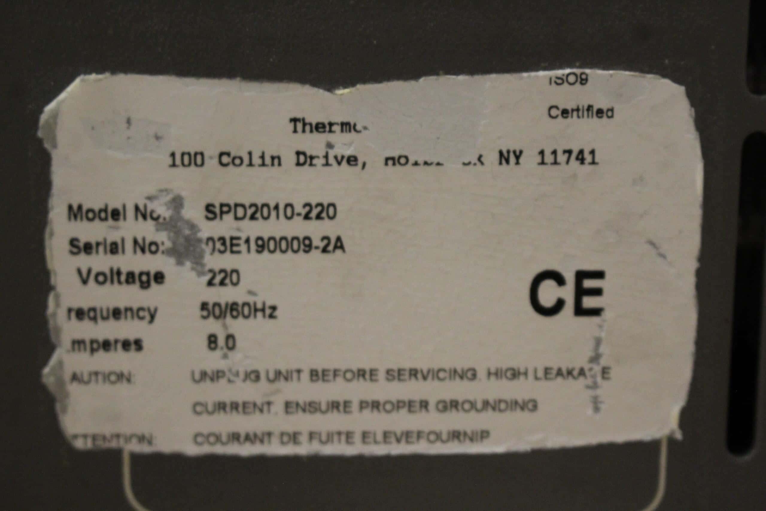 Thermo Scientific Savant SPD2010 SpeedVac Concentrator, image 3