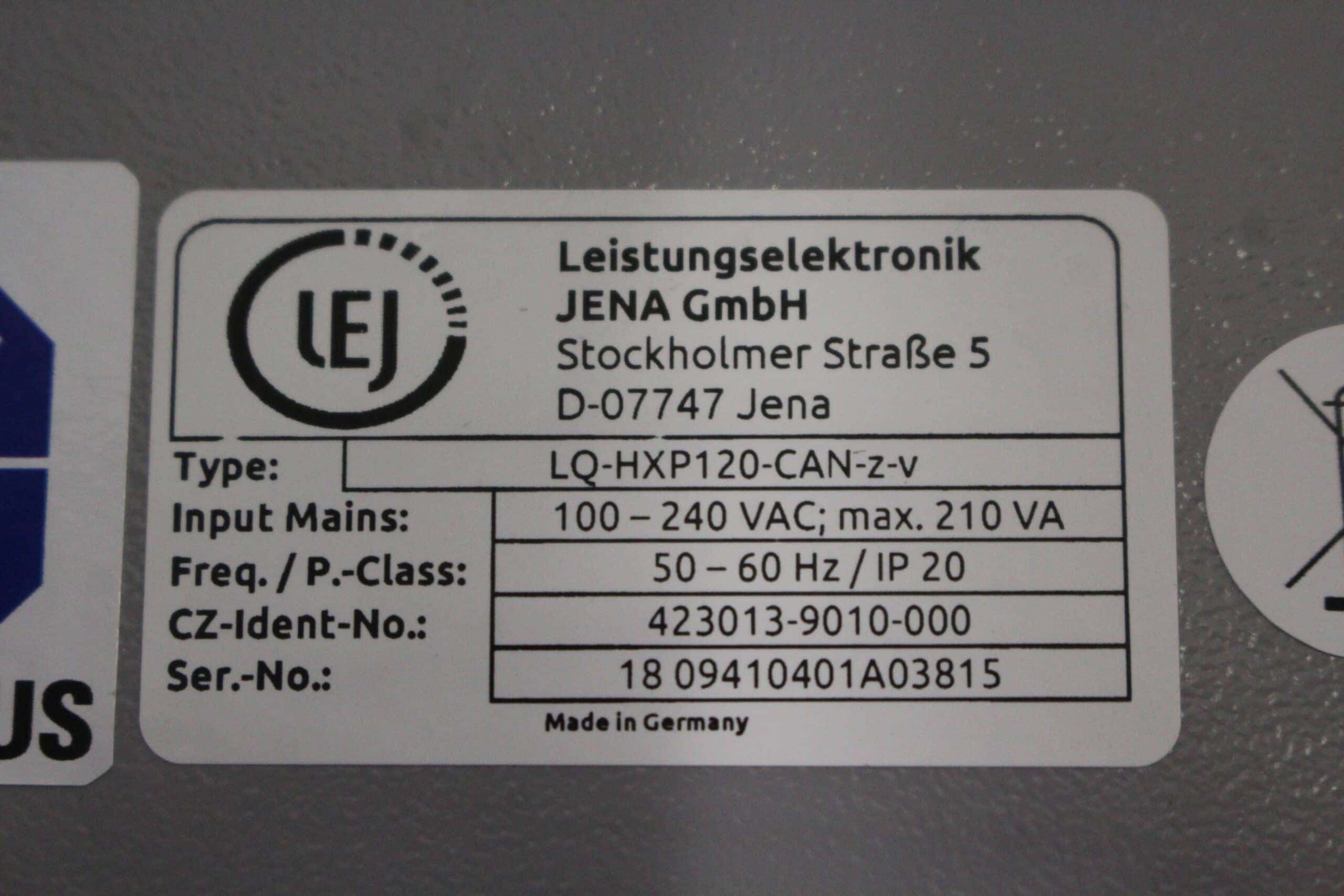 LEJ HXP 120 V Light Source, image 4