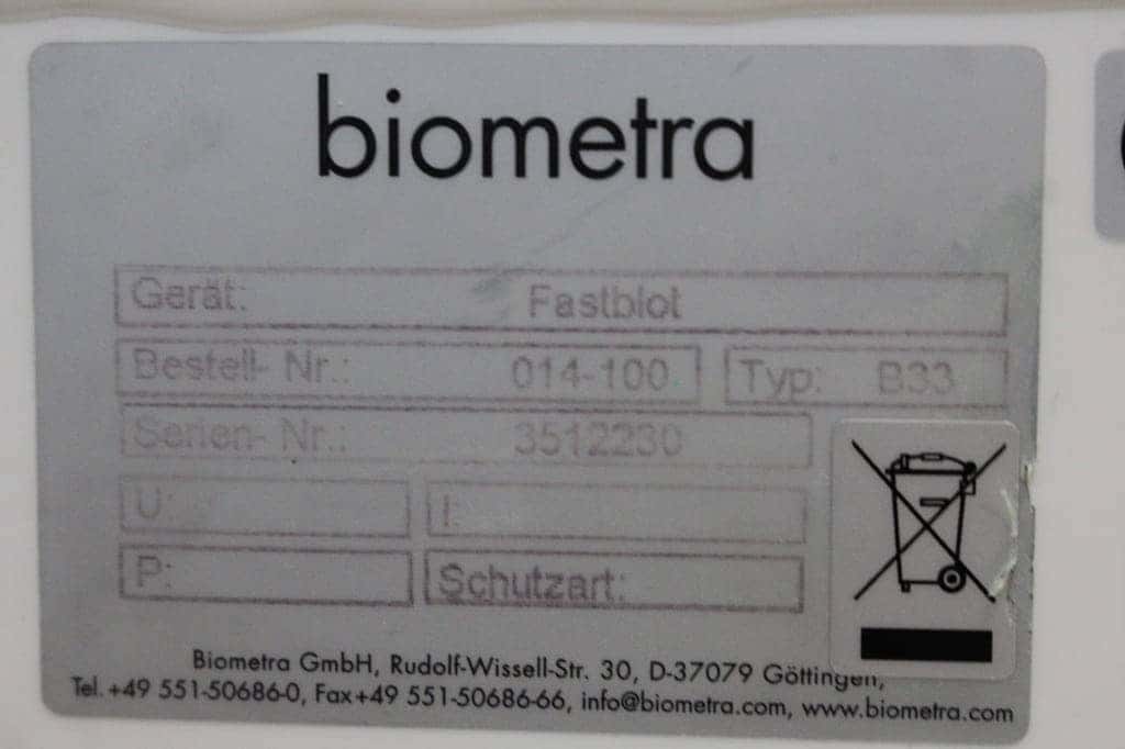 Biometra Fastblot B33 Electroforese Cell, image 5