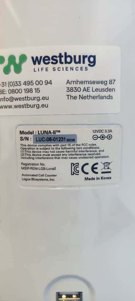 Logos Biosystems LUNA-II Automated Cell Counter, image 3