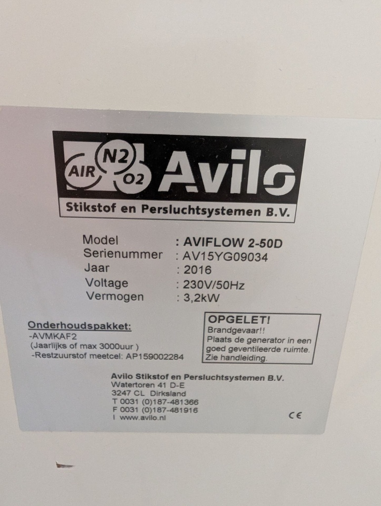 Avilo AviFlow 2-50D PSA Nitrogen Generator, image 2