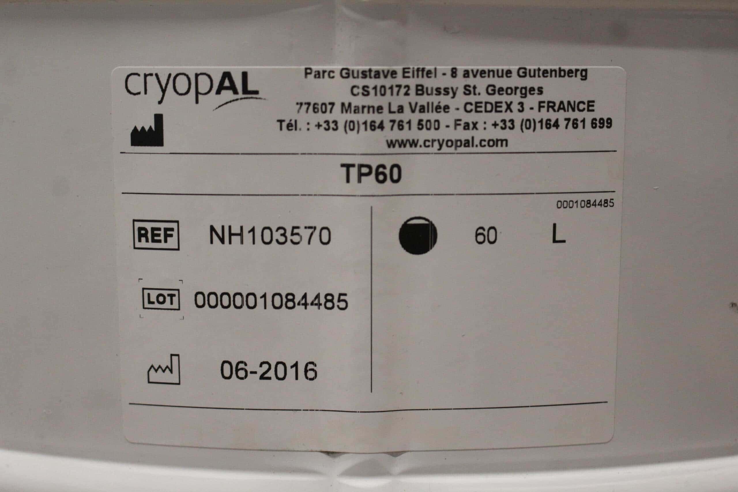 Air Liquide Arpege 70 Dewar + TP60 Storage Vessel, image 5