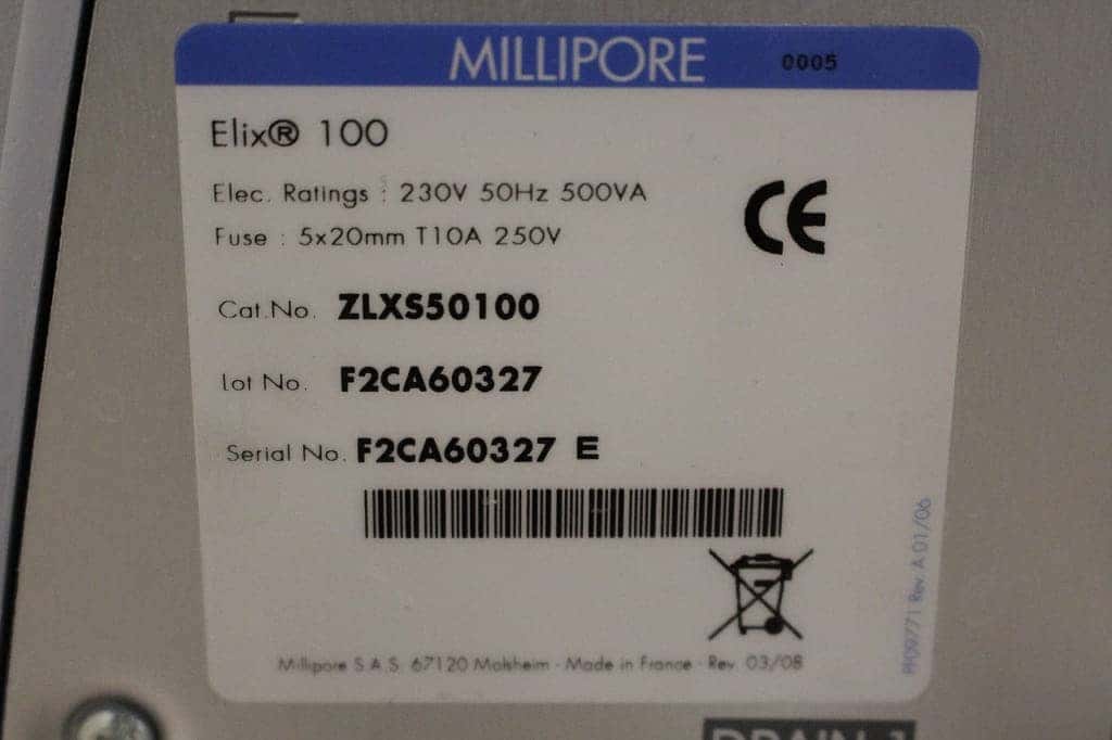 Millipore Elix 100 Water Purification System, image 3