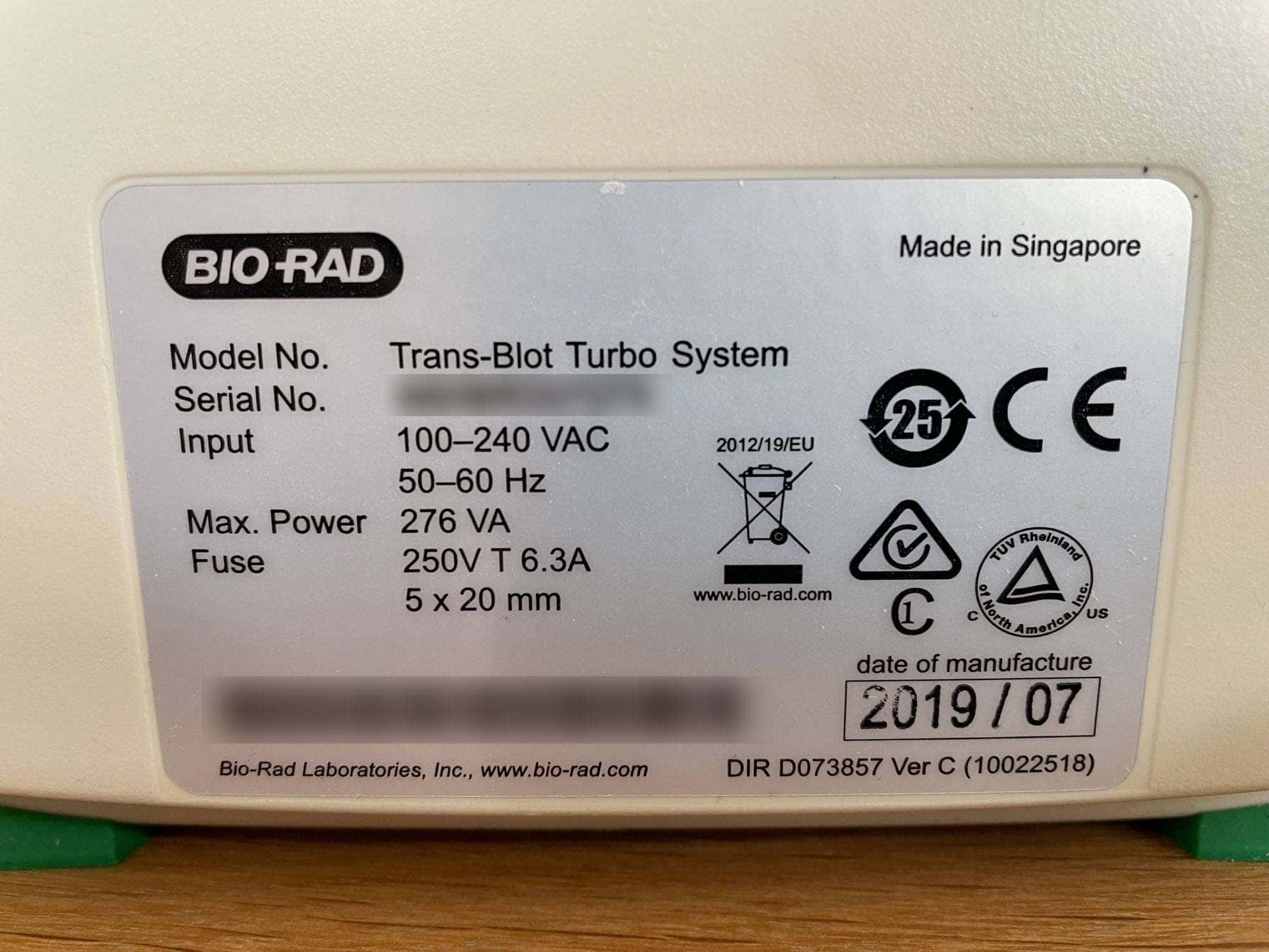 Bio-Rad Trans-Blot Turbo Transfer System, image 3