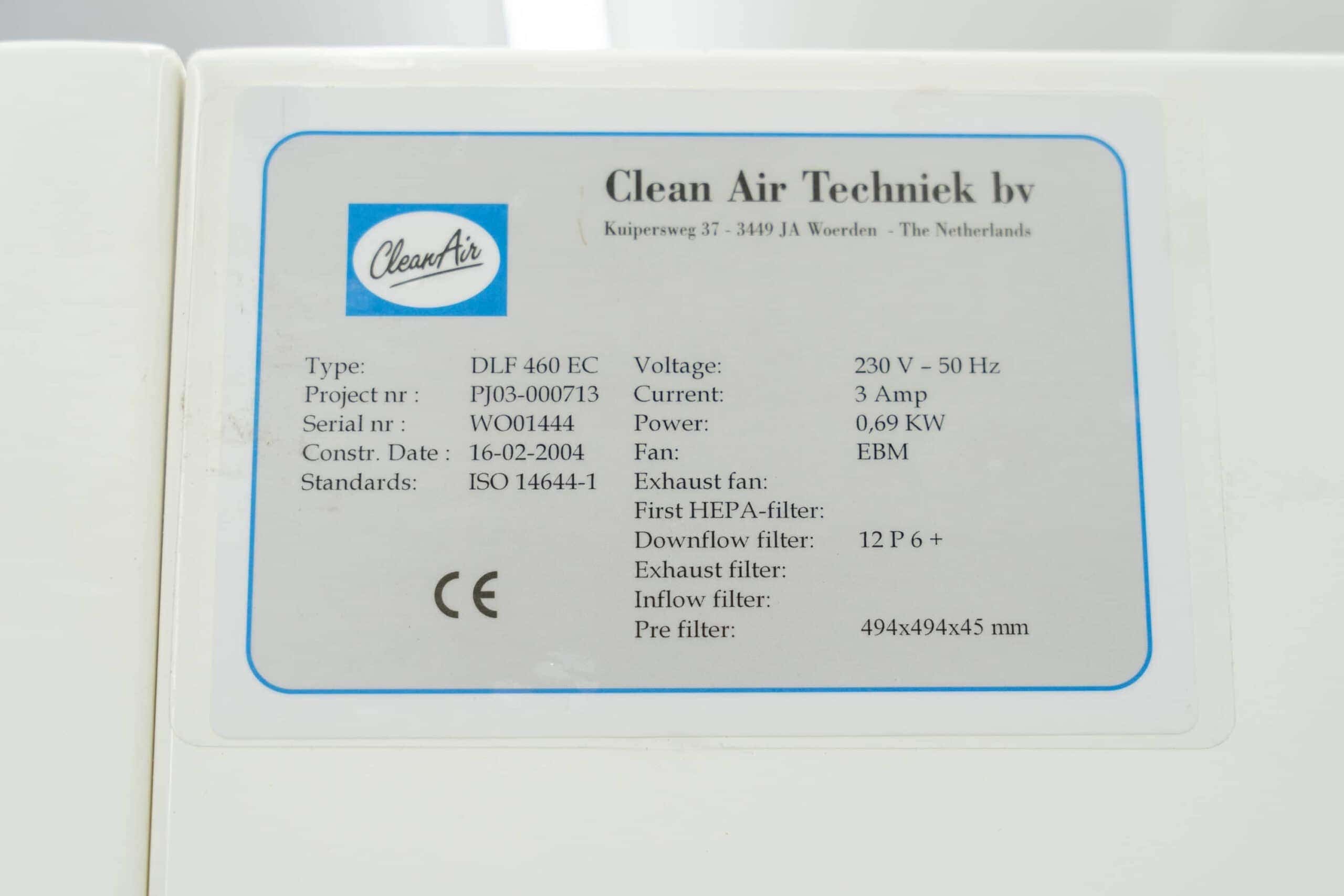 Clean Air DLF 460 EC Downflow cabinet, image 5
