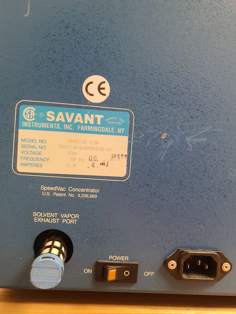 Savant DNA110-230 SpeedVac Concentrator, image 2