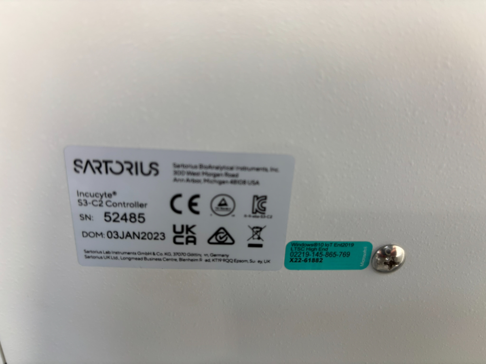 Sartorius Incucyte S3-C2 Live-Cell Analysis System (with PHCbi CO2 Incubator), image 9