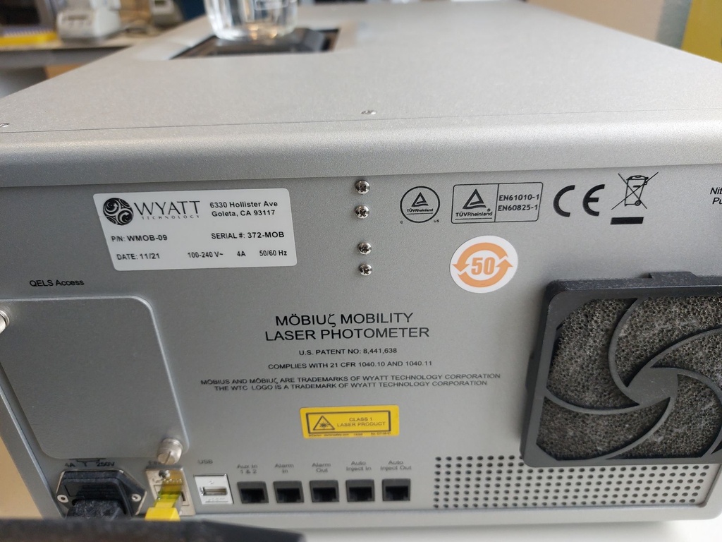 Wyatt Technology Mobius WMOB-09 DLS and Zeta Potential Analyzer, image 3