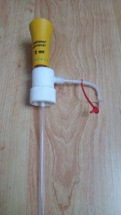 Fortuna Optifix SAFETY Bottle top dispenser 2 ml.