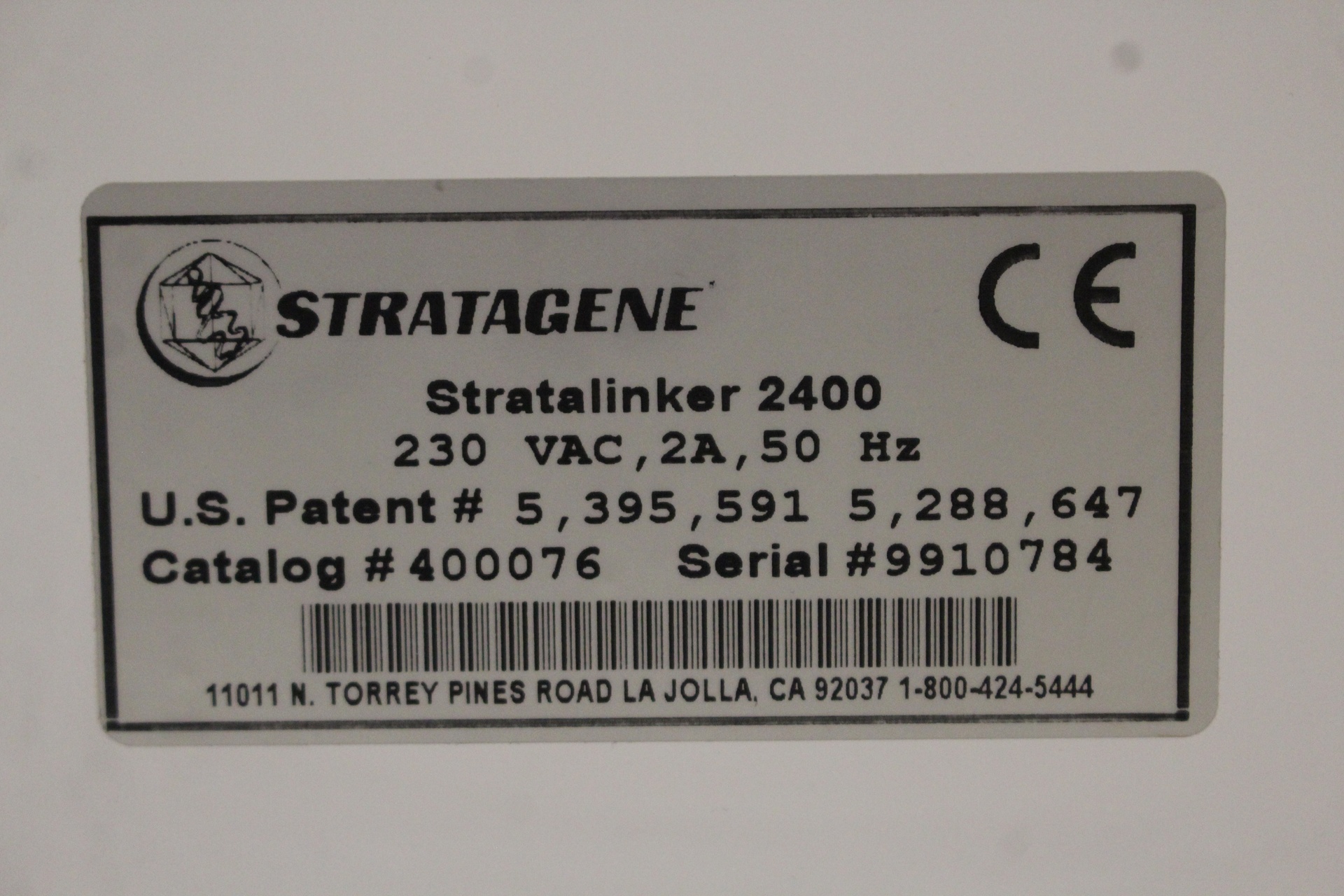 Stratagene UV Stratalinker 2400 Crosslinker, image 3