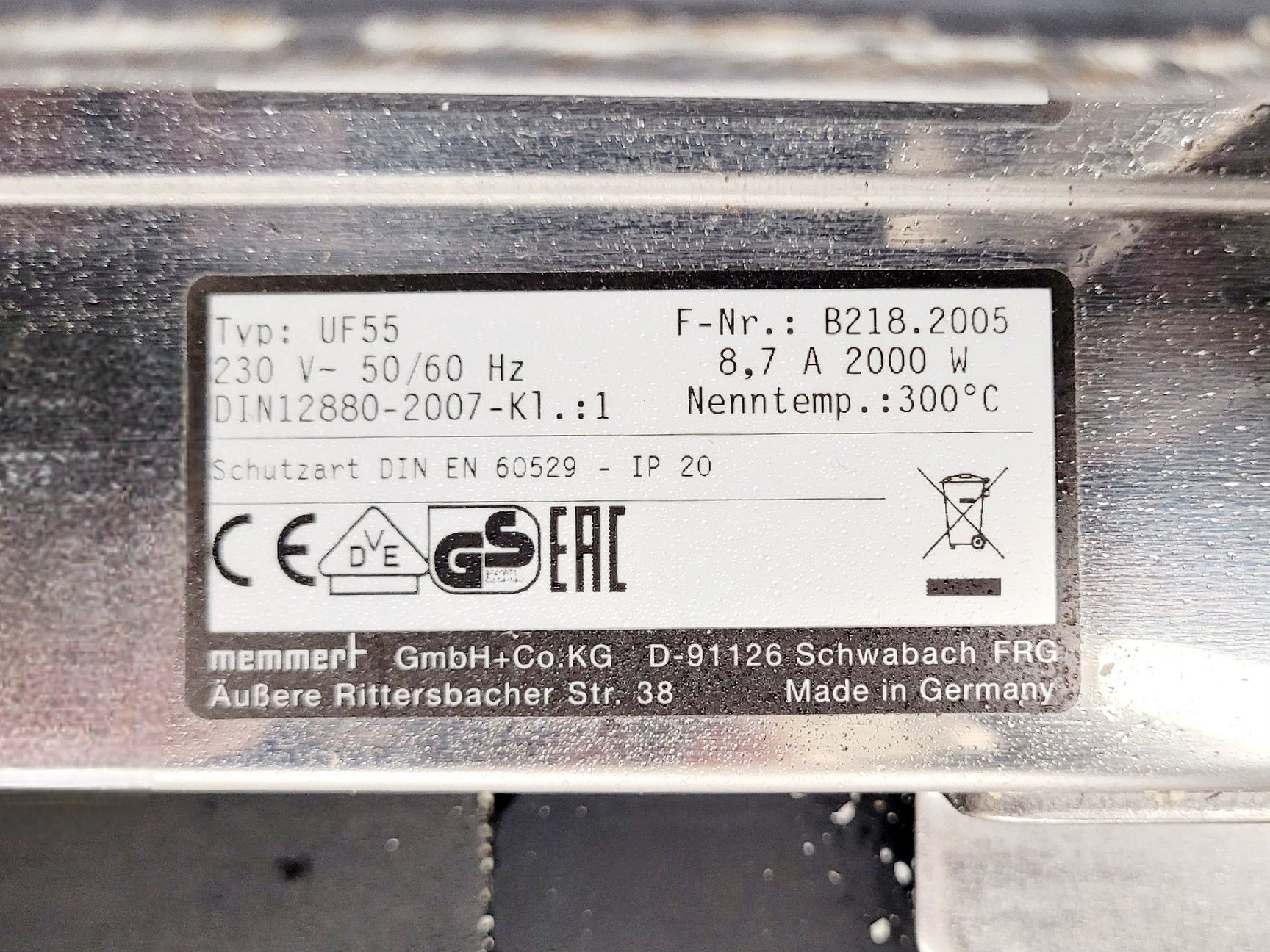 Memmert UF55 Universal Oven (Forced Air), image 10