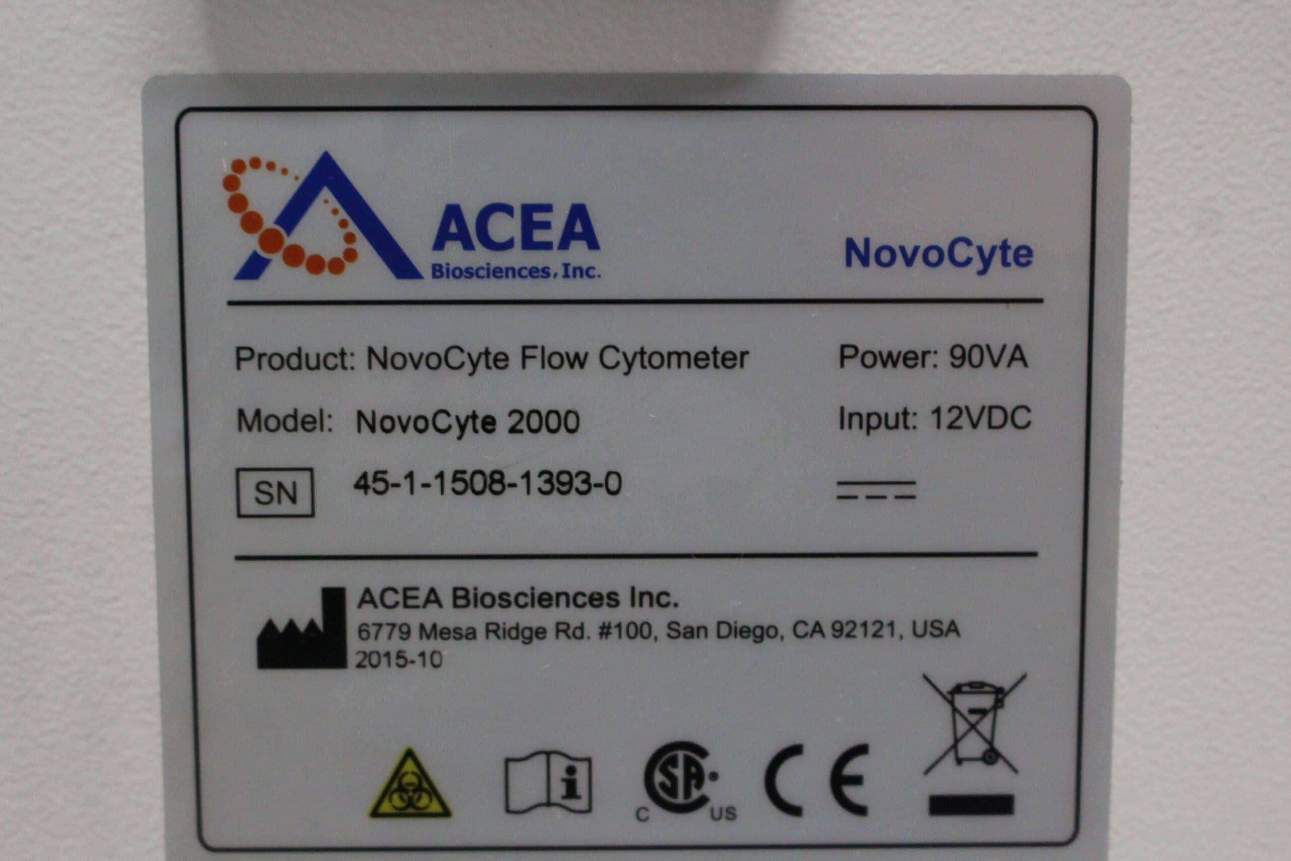 Acea Biosciences NovoCyte 2000 Flow Cytometer, image 3