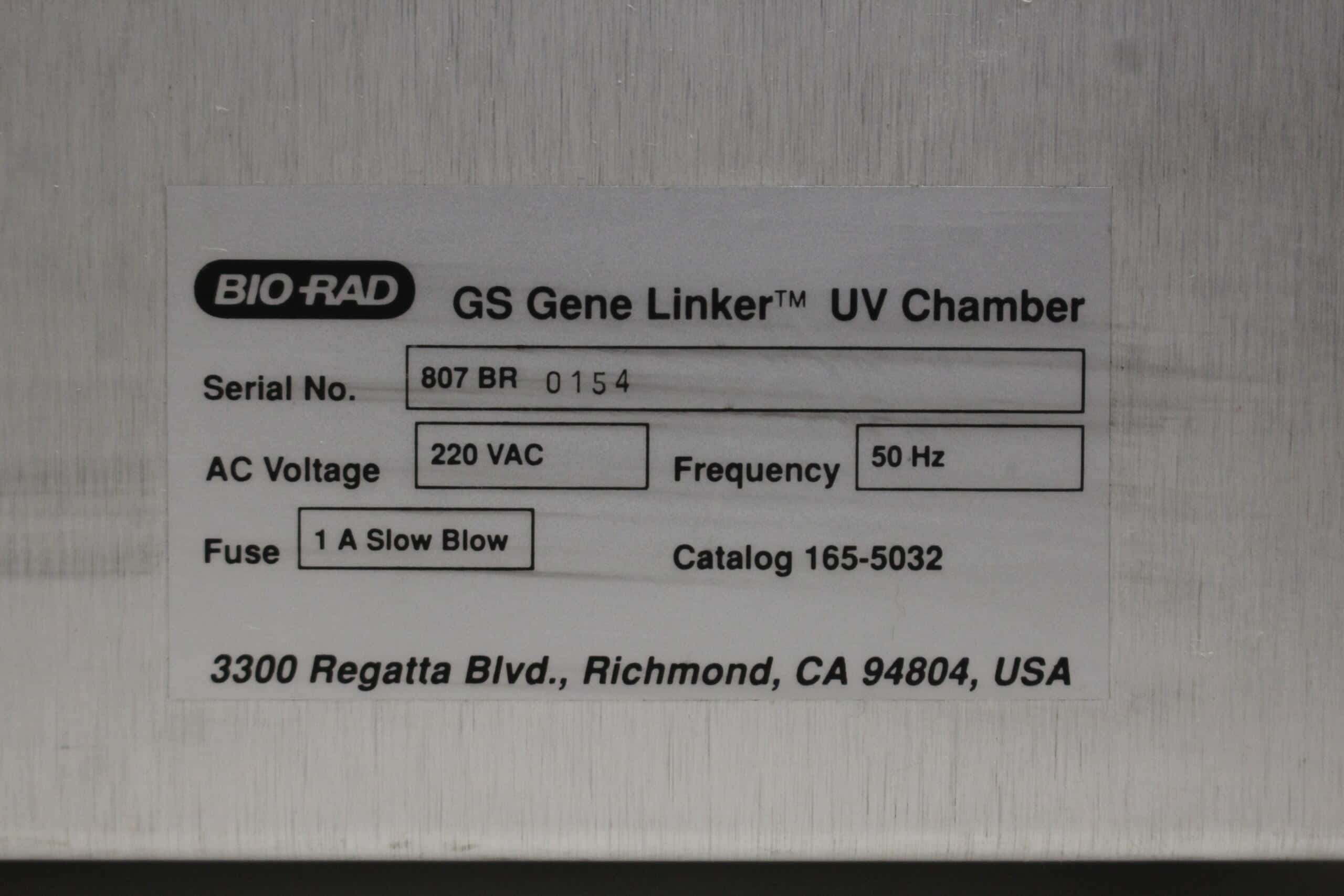 Bio-Rad GS Gene Linker UV Chamber, image 3