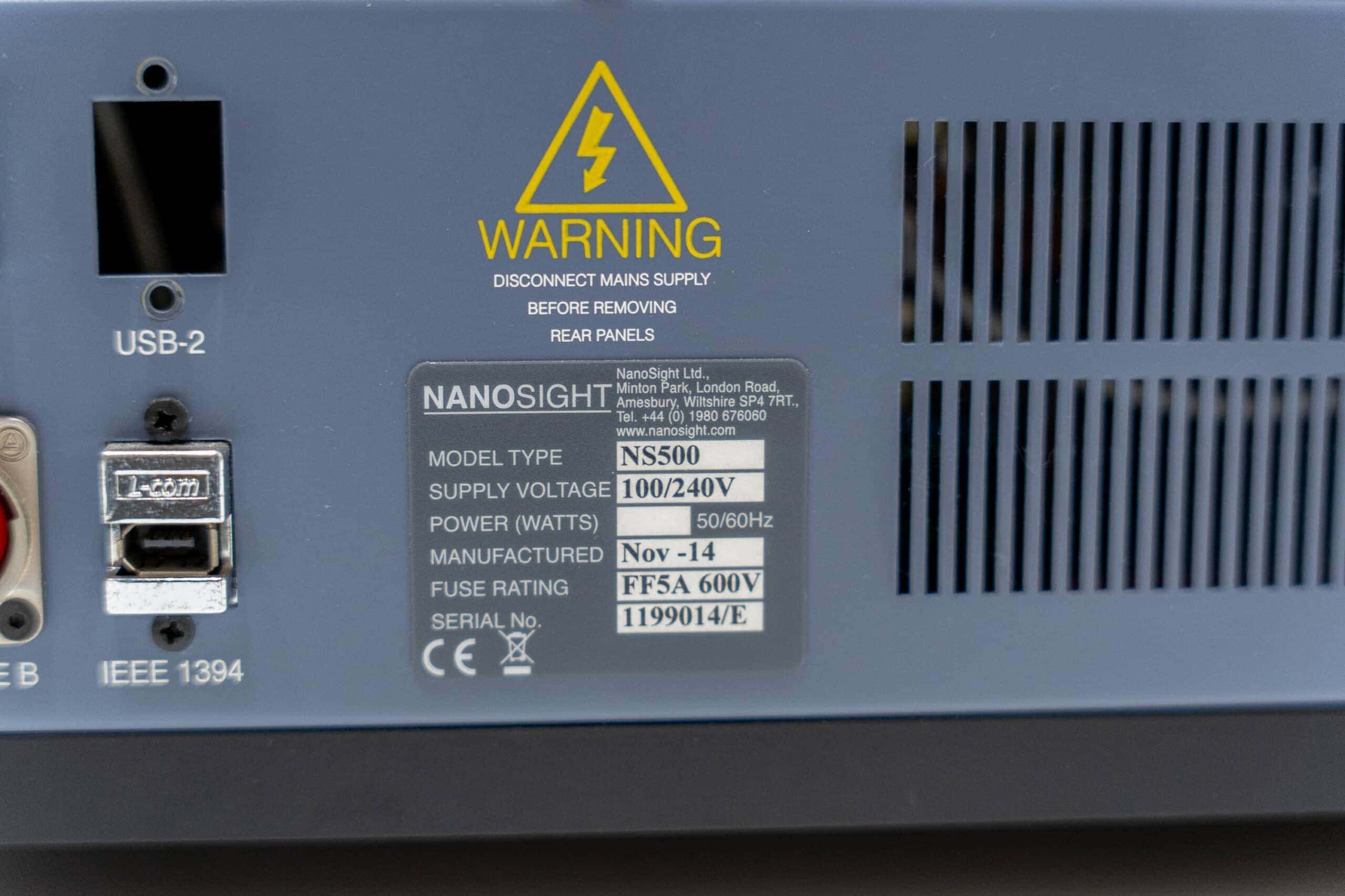 Malvern Panalytical NanoSight NS500 Nanoparticle Tracking Analyzer, image 7