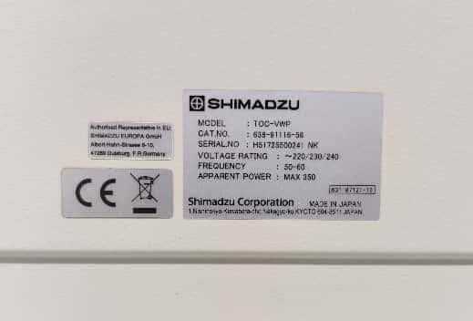 Shimadzu TOC-vwp analyzer, image 2