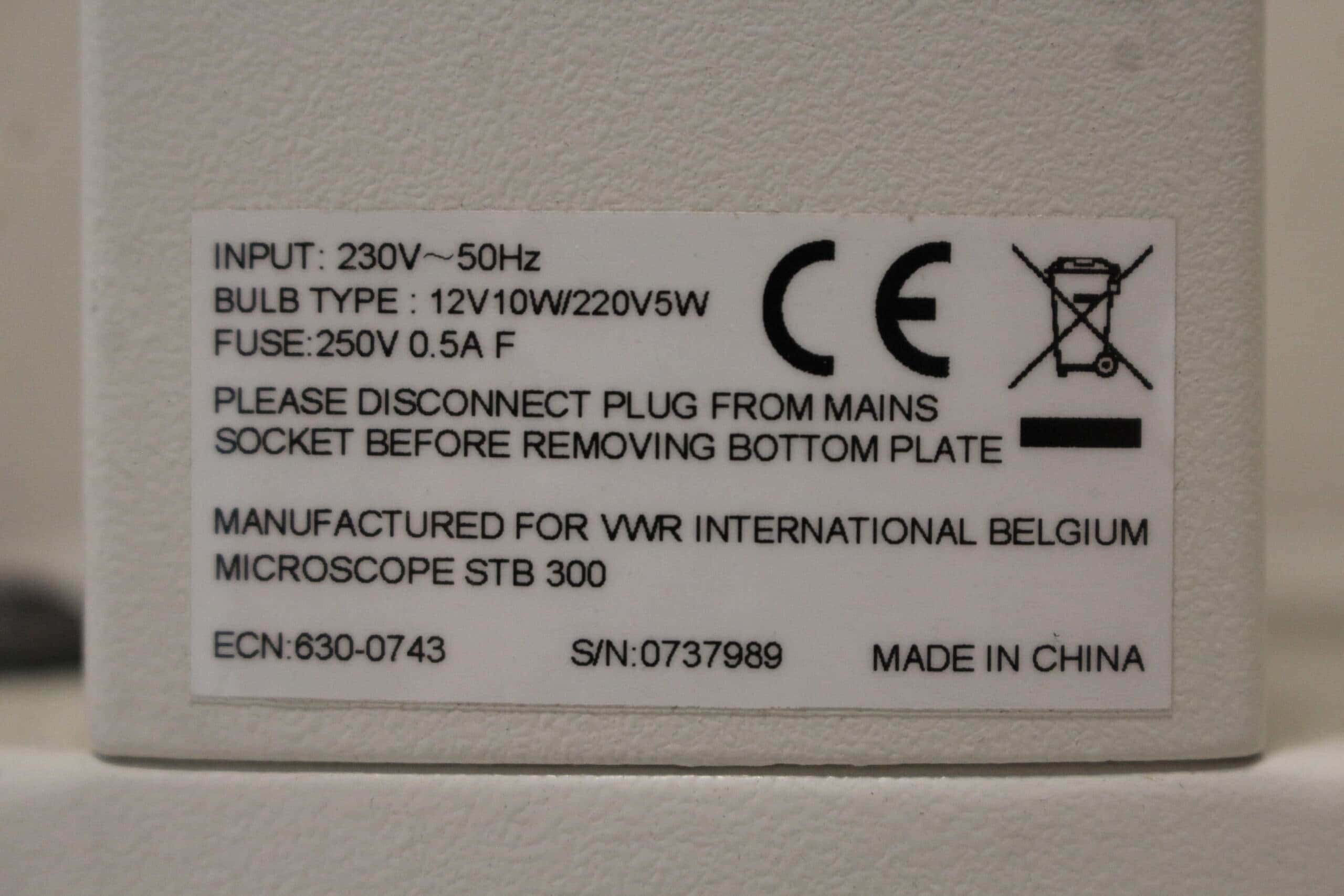 VWR STB 300 Stereomicroscope, image 5