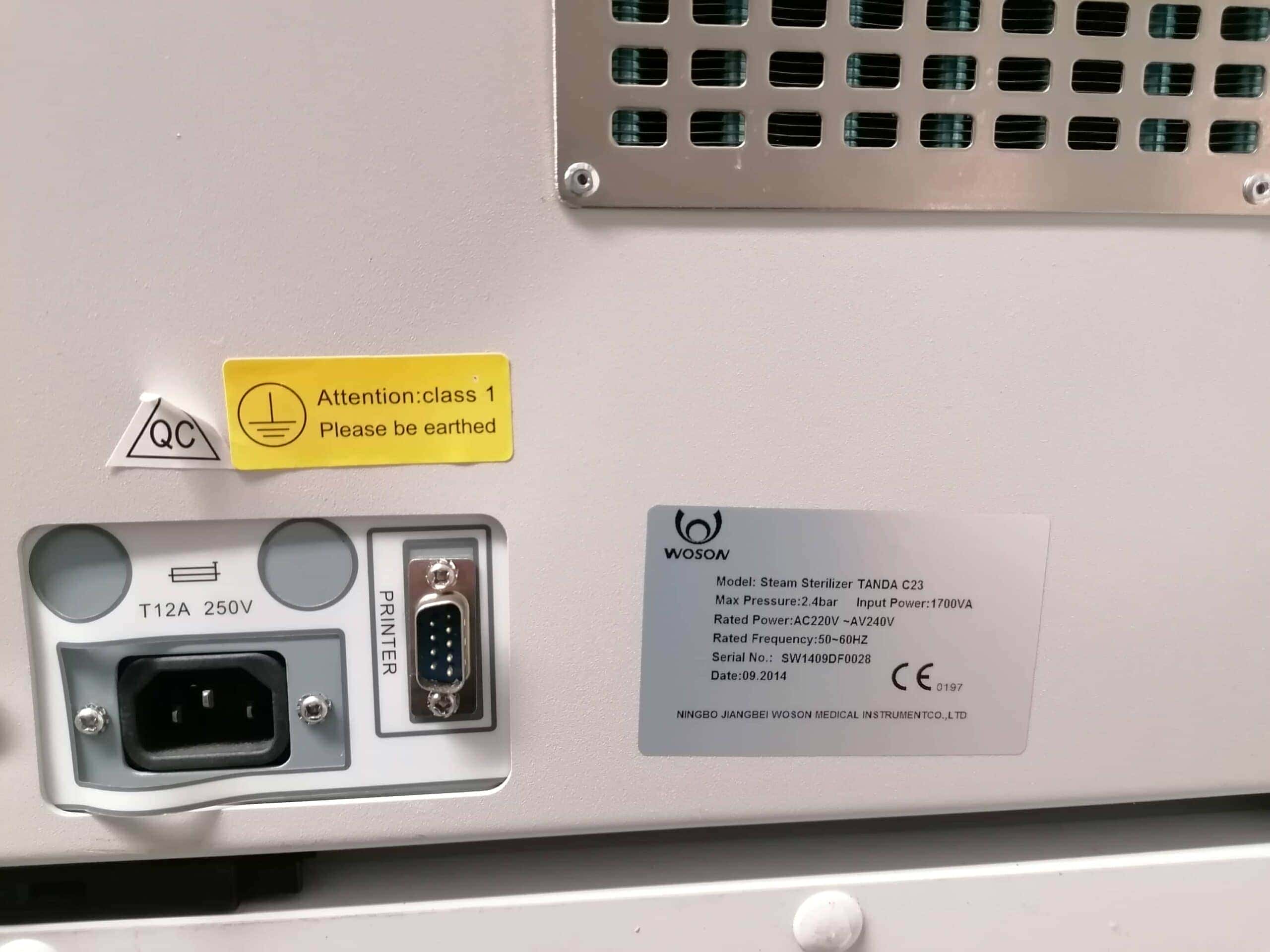 Woson Tanda 23L Steam Sterilizer, image 3