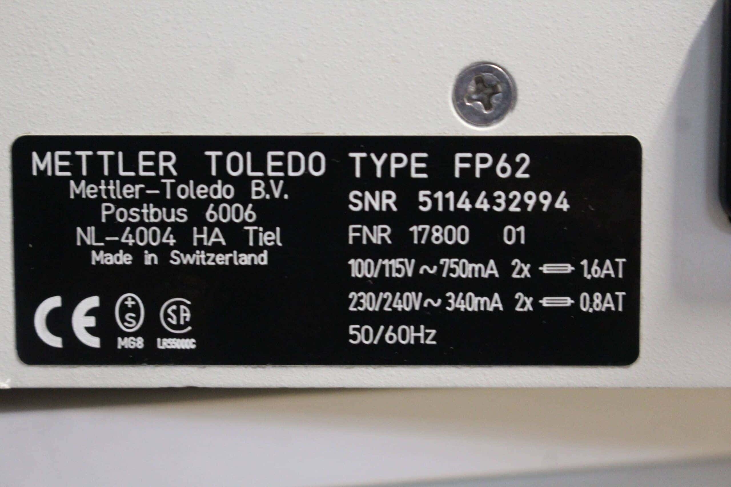 Mettler Toledo FP62 Melting Point Meter, image 4
