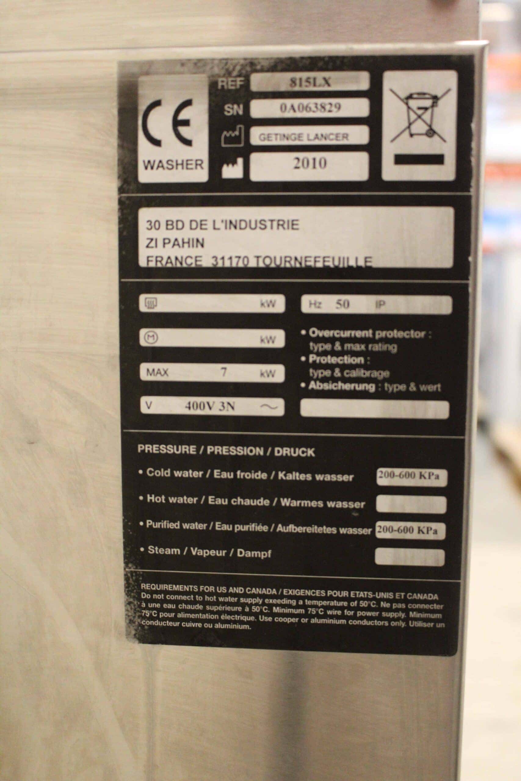 Lancer 815 LX Glassware Washer, image 4