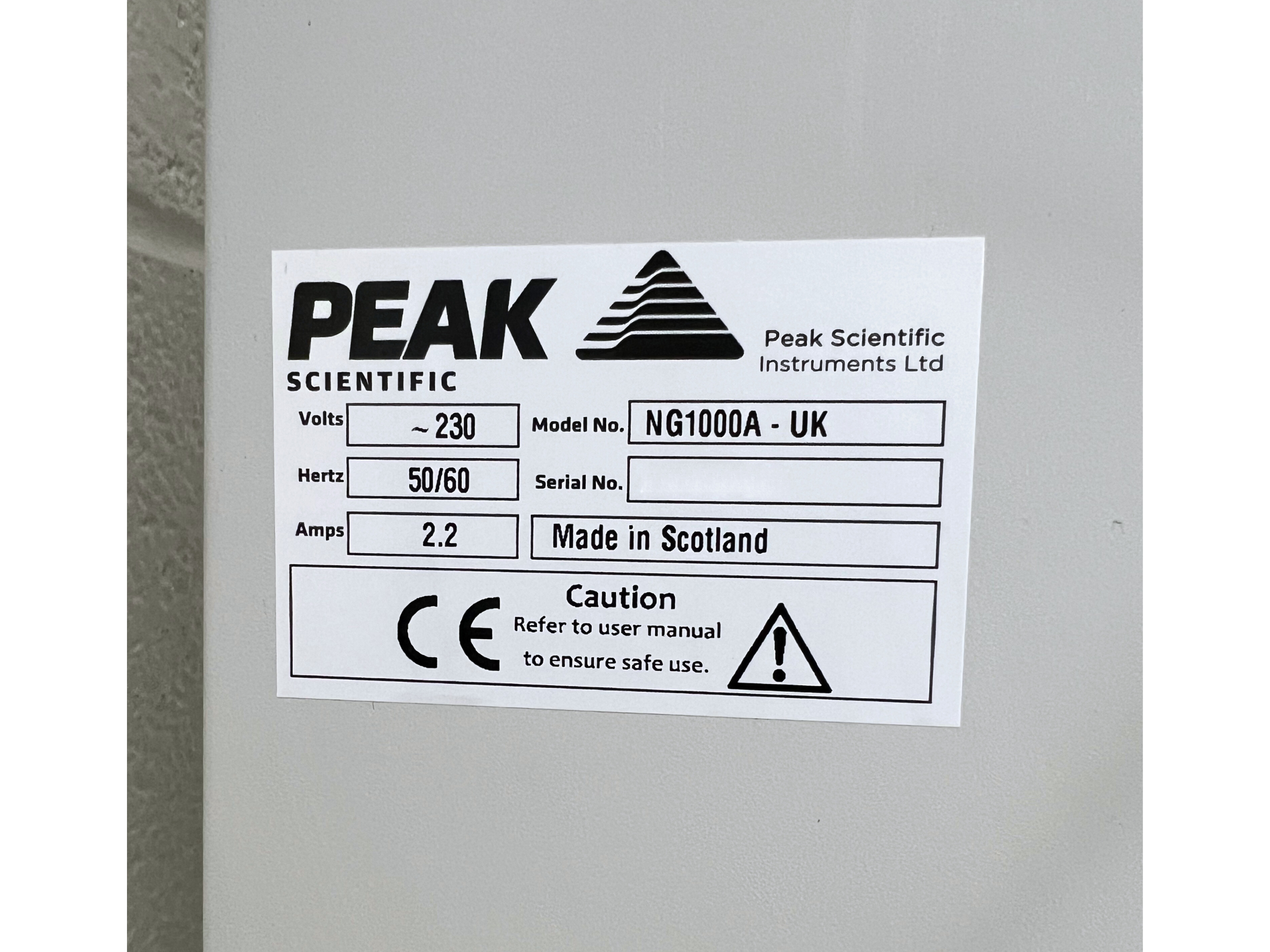 Peak Scientific Nitrogen Gas Generator 1000A, image 7
