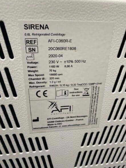 AFI ISA Refrigerated Centrifuge, image 2