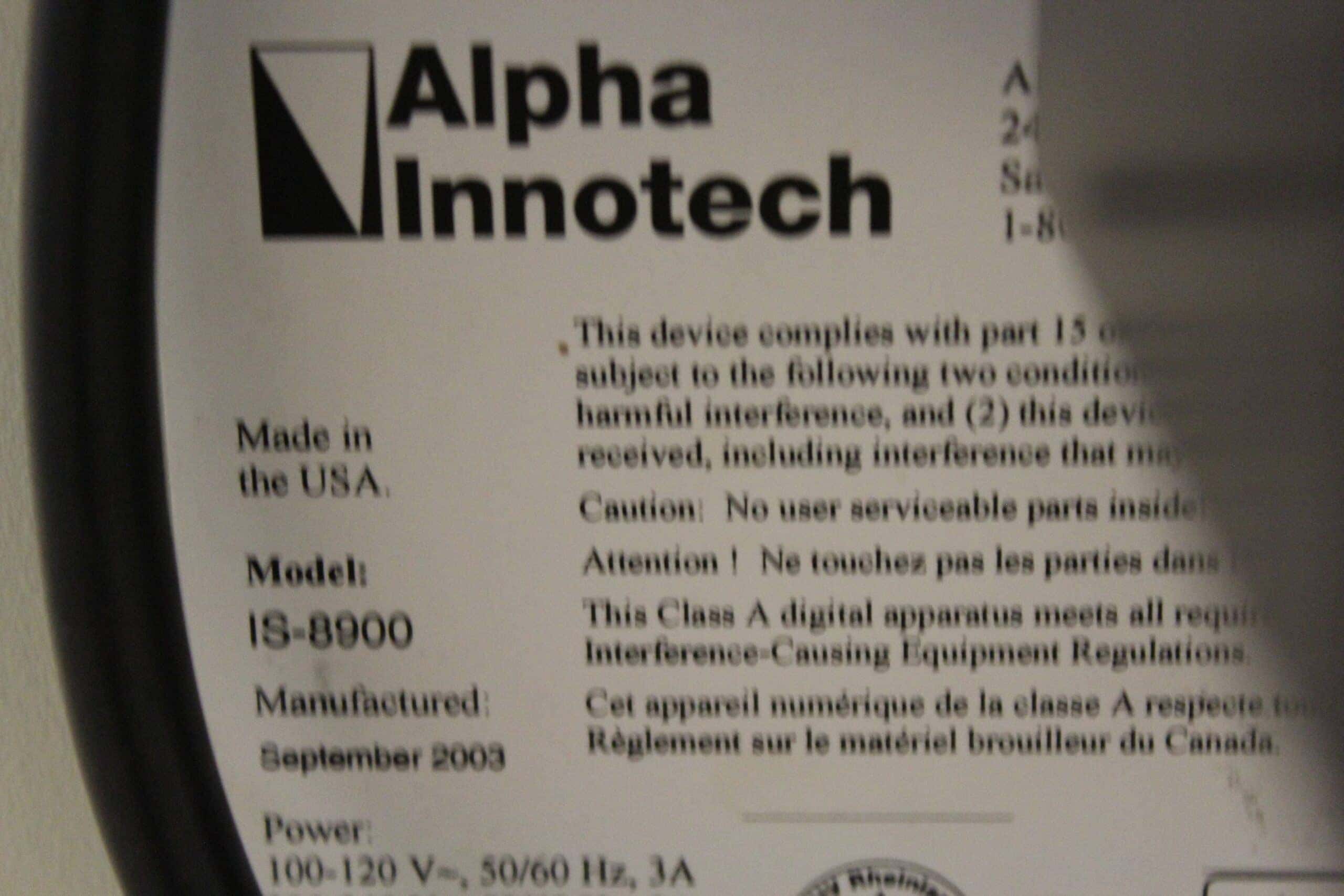 Alpha Innotech FluorChem 8900 Gel Doc System, image 7