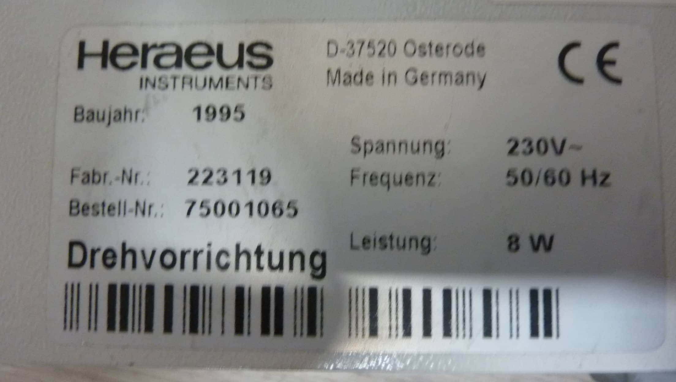 Heraeus Mini Perm RA40 Roller Mixer, image 4