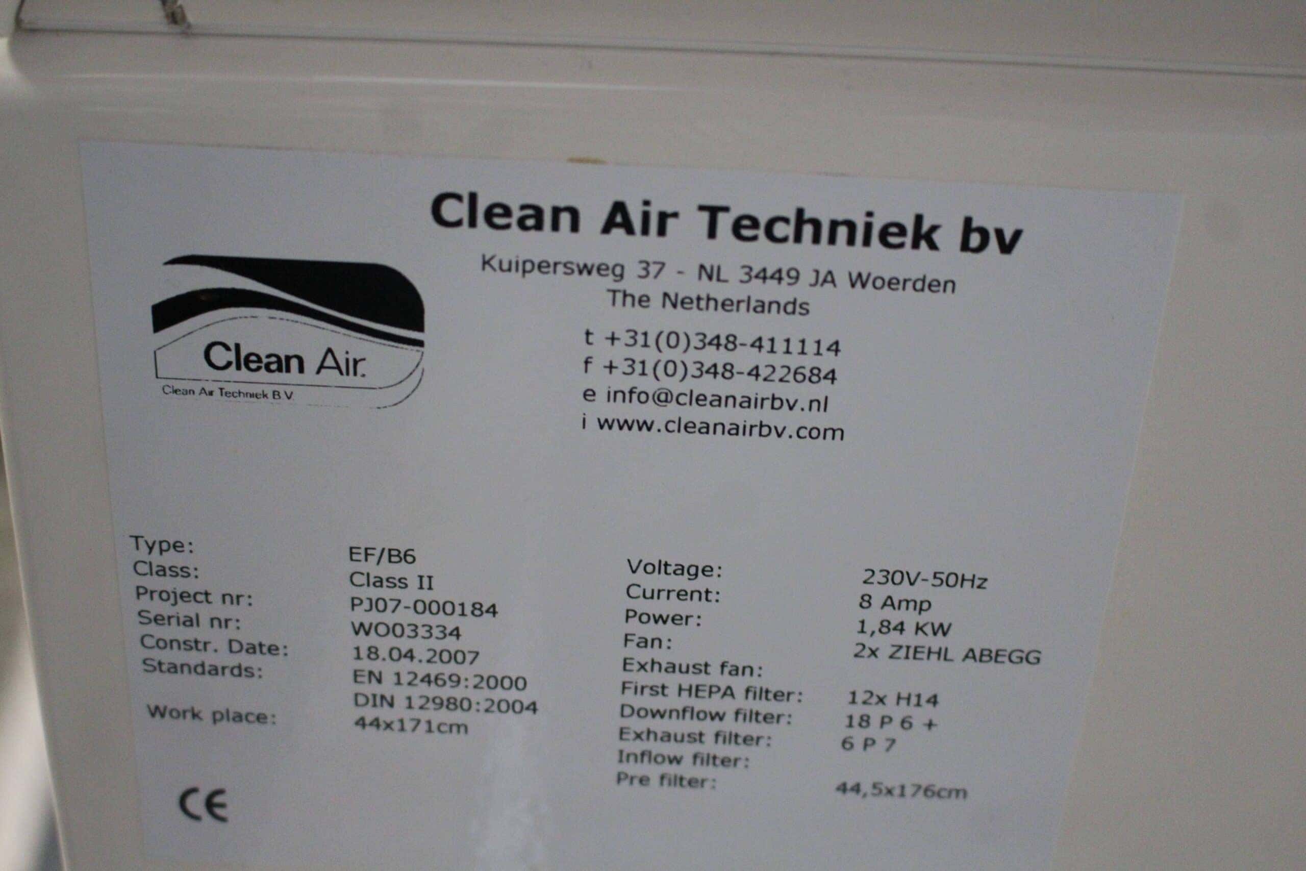 Clean Air EF/B6 Biological Safety Cabinet, image 3