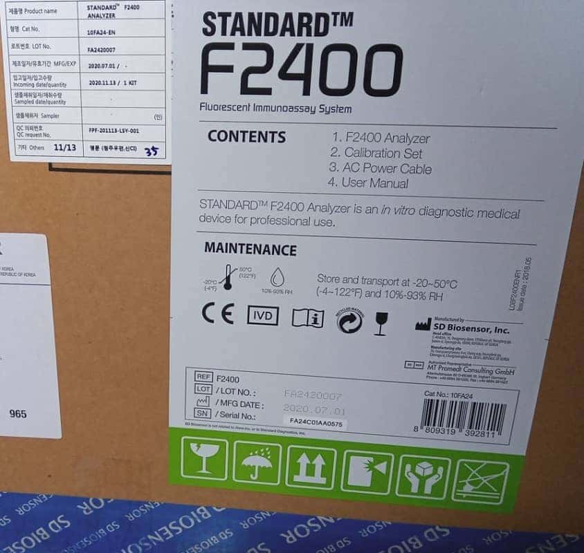 SD Biosensor F2400 analyser, image 5