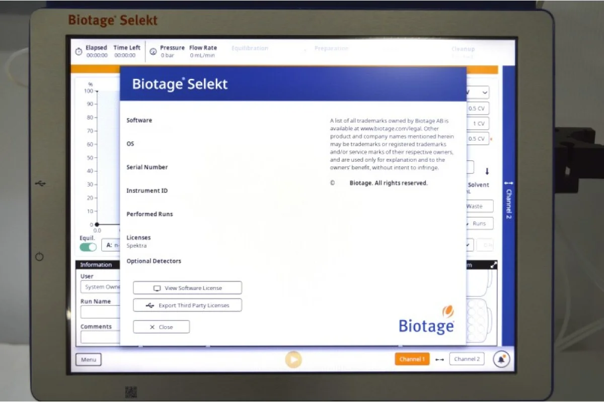 Biotage Selekt Flash Chromatography System (SEL-2SW UV-Vis, Spektra), image 2