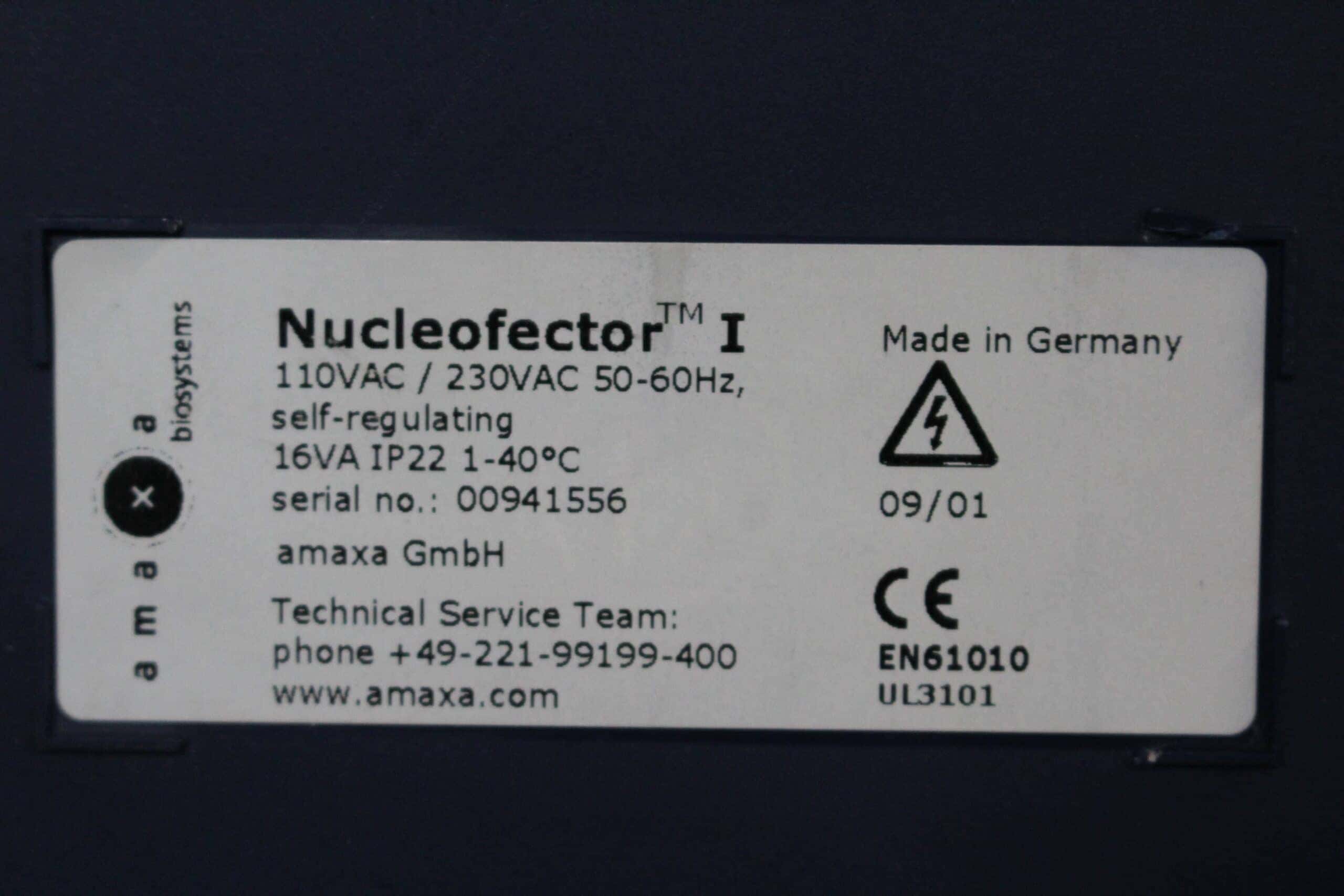 Amaxa Nucleofector 1 Electroporation System, image 5