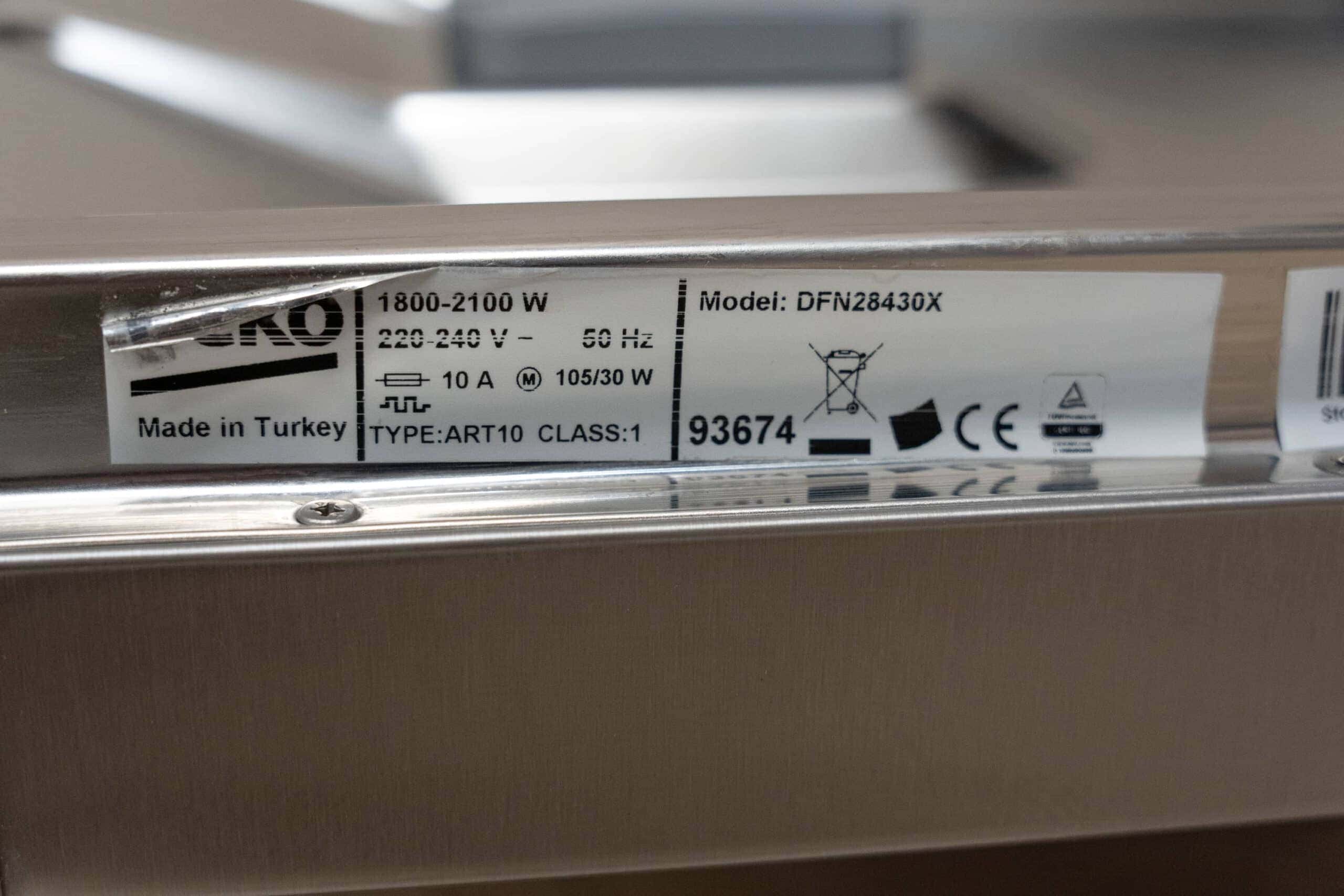 Beko DFN28430X Dishwasher, image 8